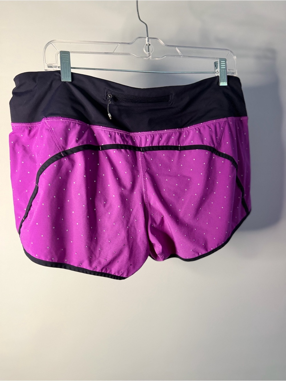 lululemon athletica Purple Athletic Shorts with Black Waistband - Picture 3 of 4